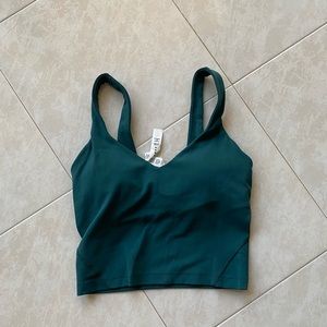 Size 2 green jasper align tank